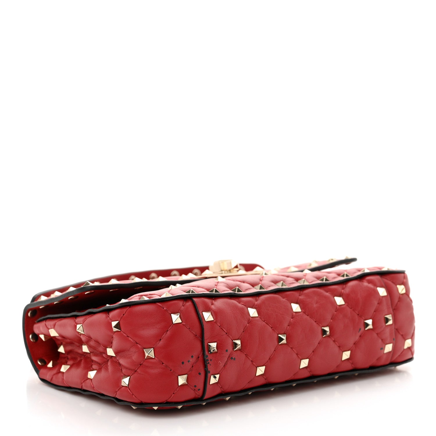 Valentino Garavani Nappa Small Rockstud Spike Shoulder Bag Rosso Valentino 4 of 12