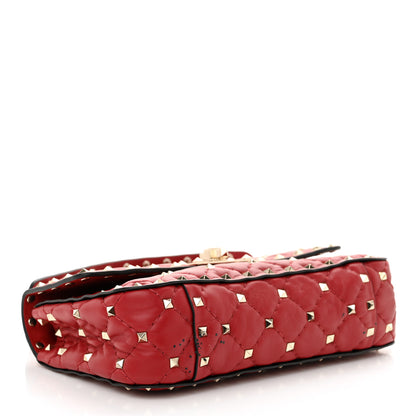 Valentino Garavani Nappa Small Rockstud Spike Shoulder Bag Rosso Valentino 4 of 12