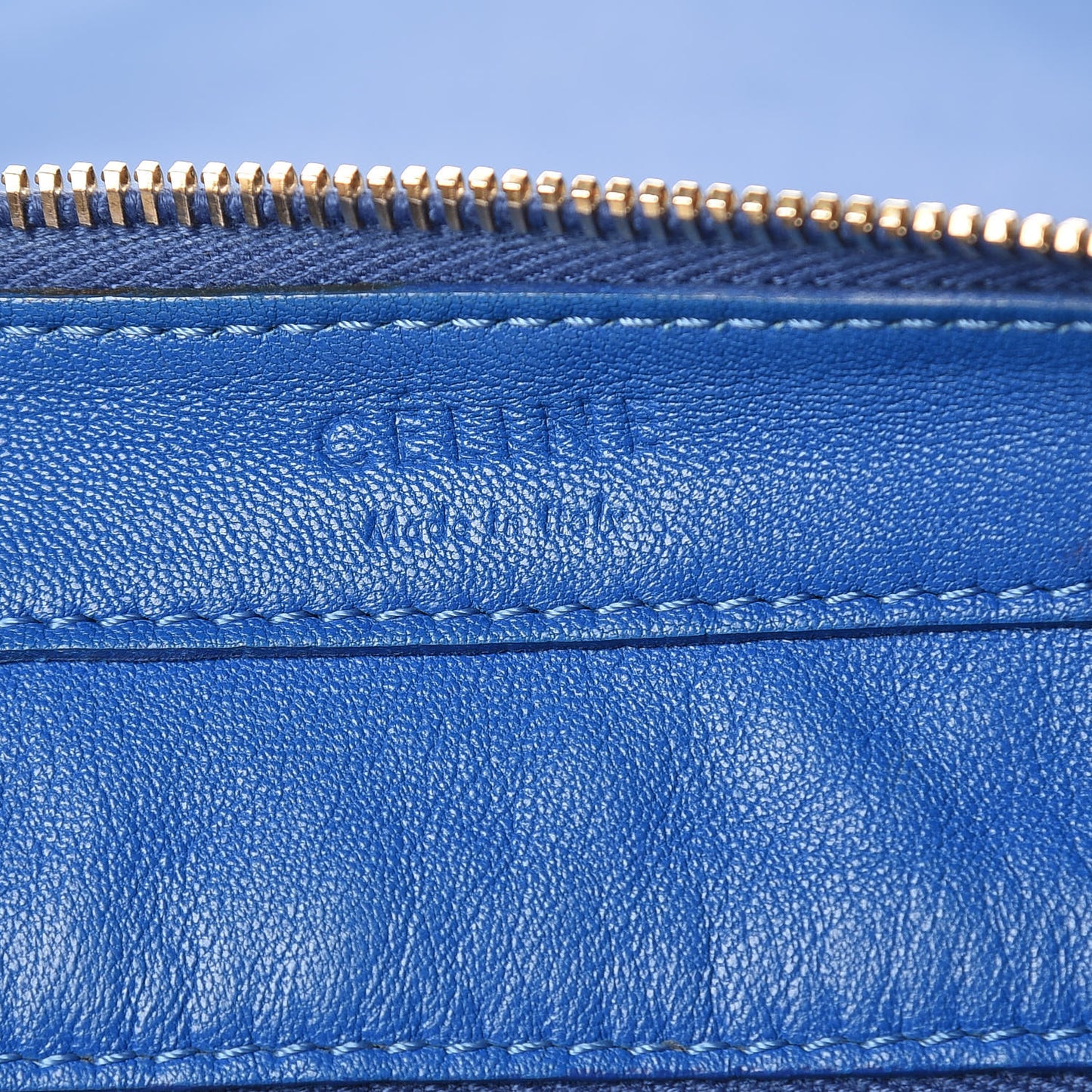 Lambskin Crossbody Adjustable Bag Blue