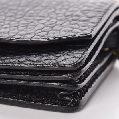 Burberry Signature Grain Small Madison Chain Clutch Black 9 of 9