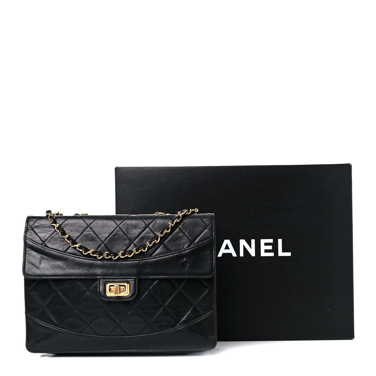 Lambskin Quilted Reissue Flap Black