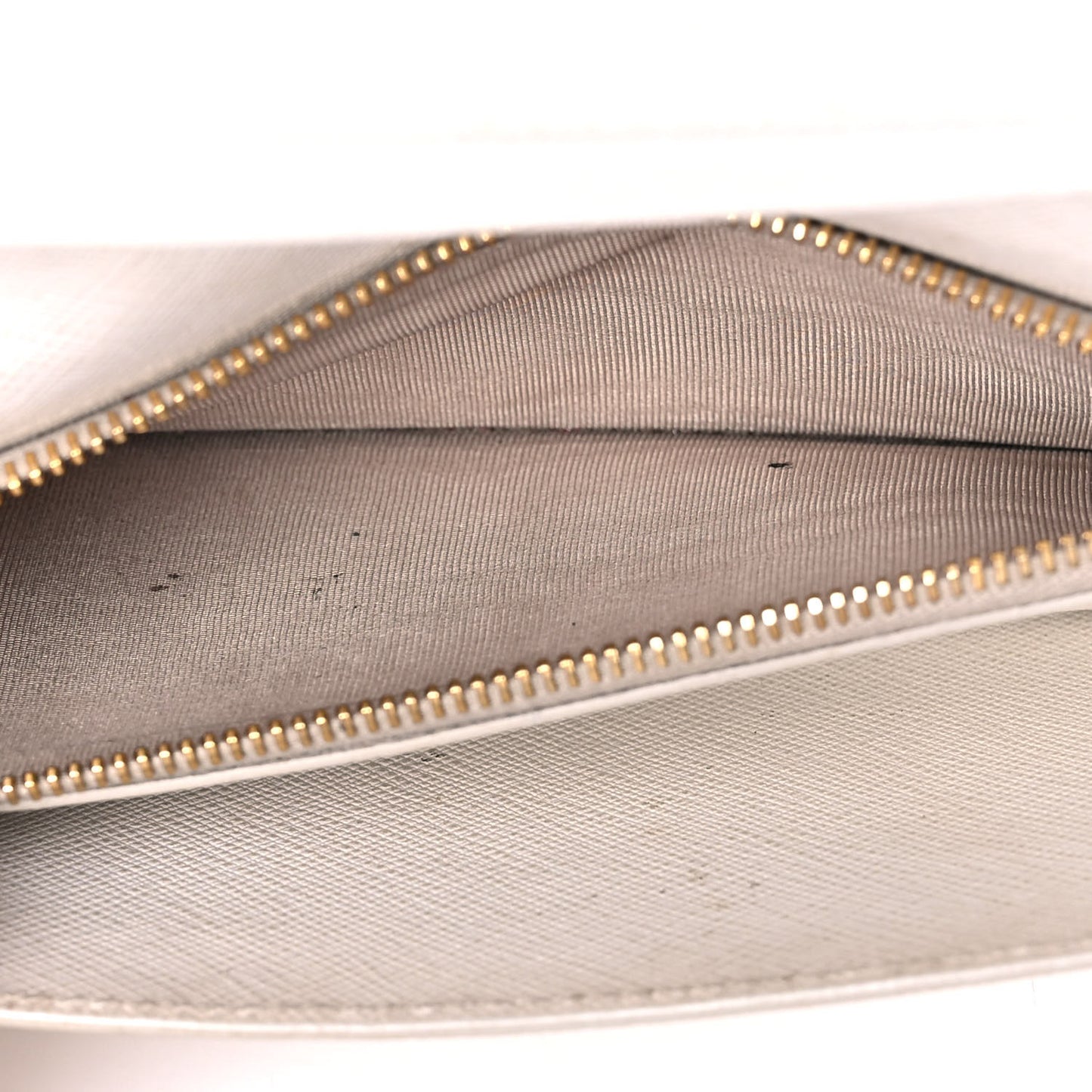 Saffiano Shine Monochrome Mini Flap Crossbody Wristlet Bag Bianco