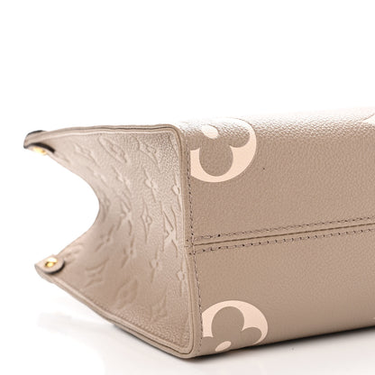 Louis Vuitton Empreinte Monogram Giant Onthego PM Tourterelle Creme 8 of 9
