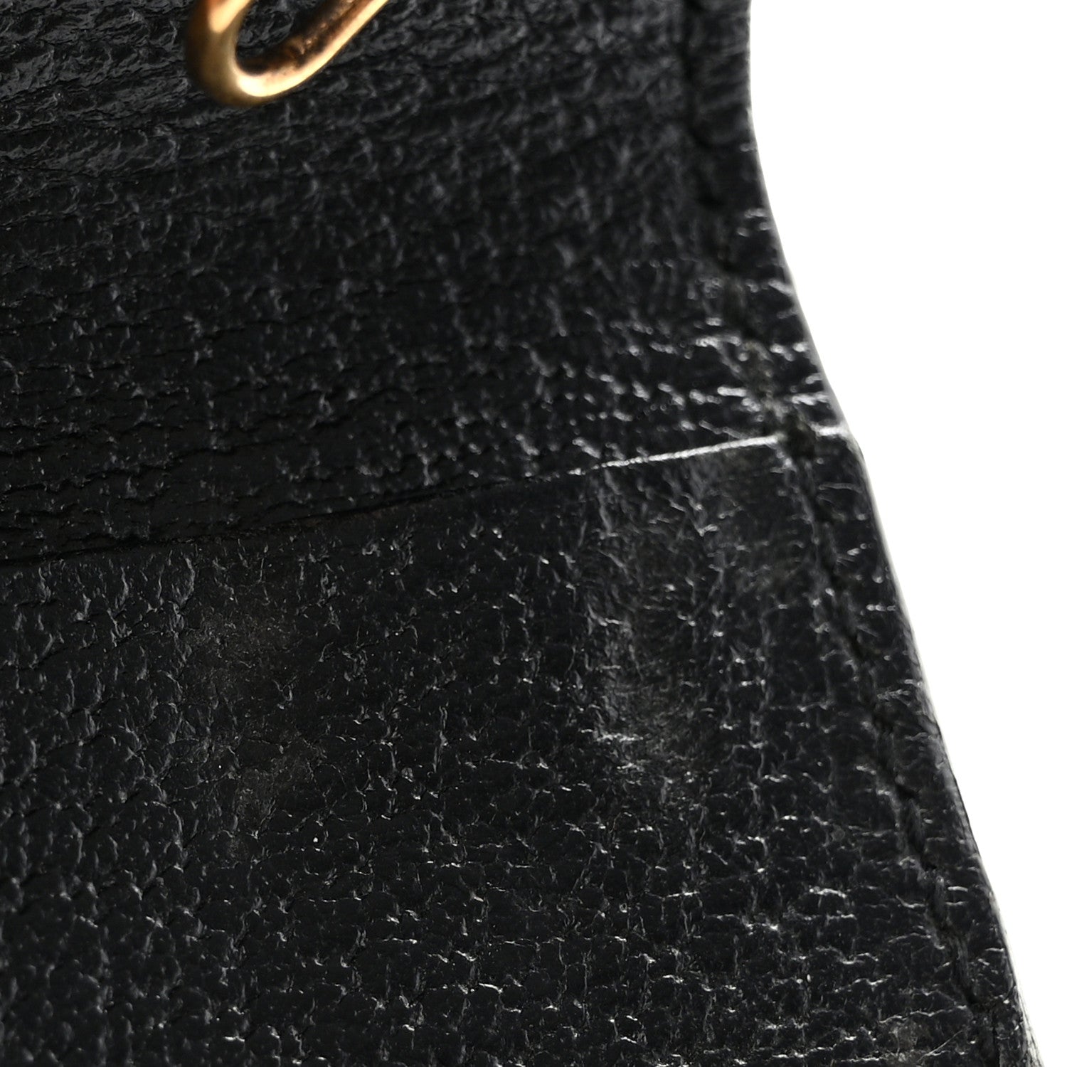 Gucci Calfskin Boar Effect GG Marmont 6 Key Holder Black 8 of 8