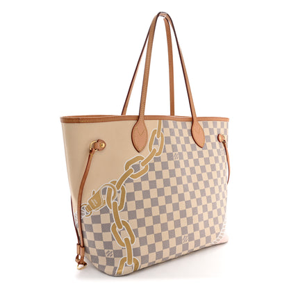 Louis Vuitton Damier Azur Nautical Neverfull MM 4 of 15