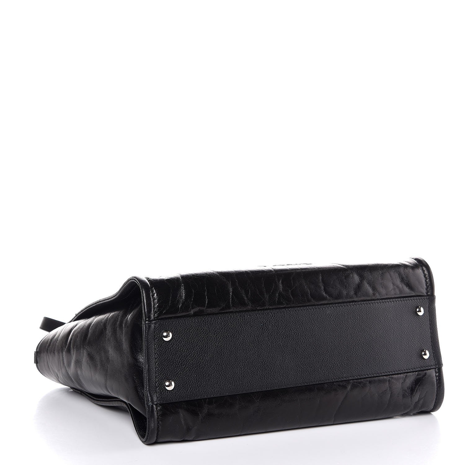 Chanel Glazed Calfskin Small Deauville Tote Black 4 of 8