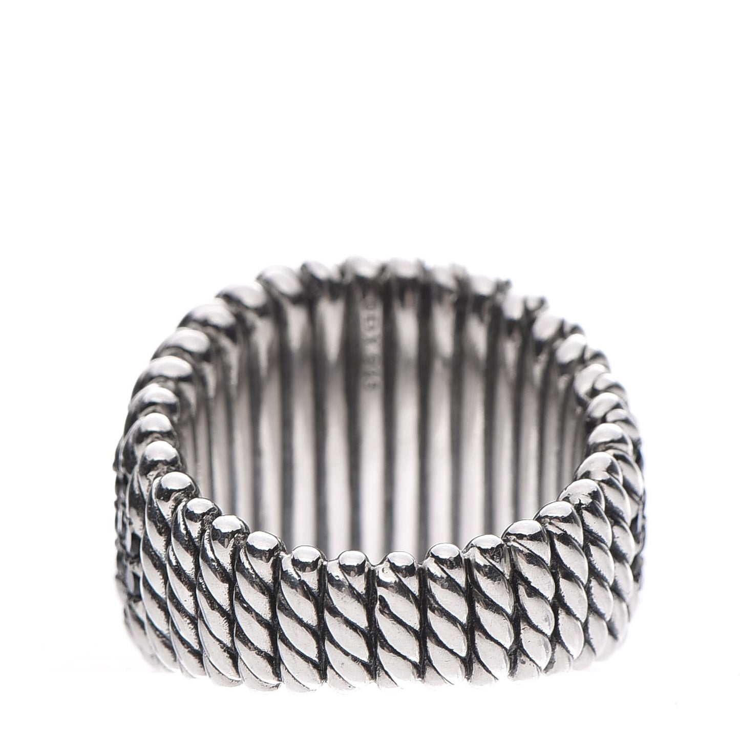 Sterling Silver Black Spinel Tempo Ring 54 7