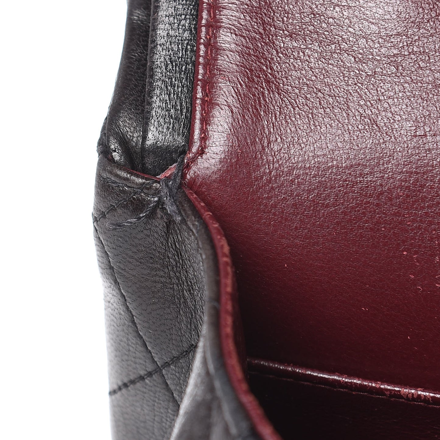 Lambskin Quilted Medium Double Flap Bag Black
