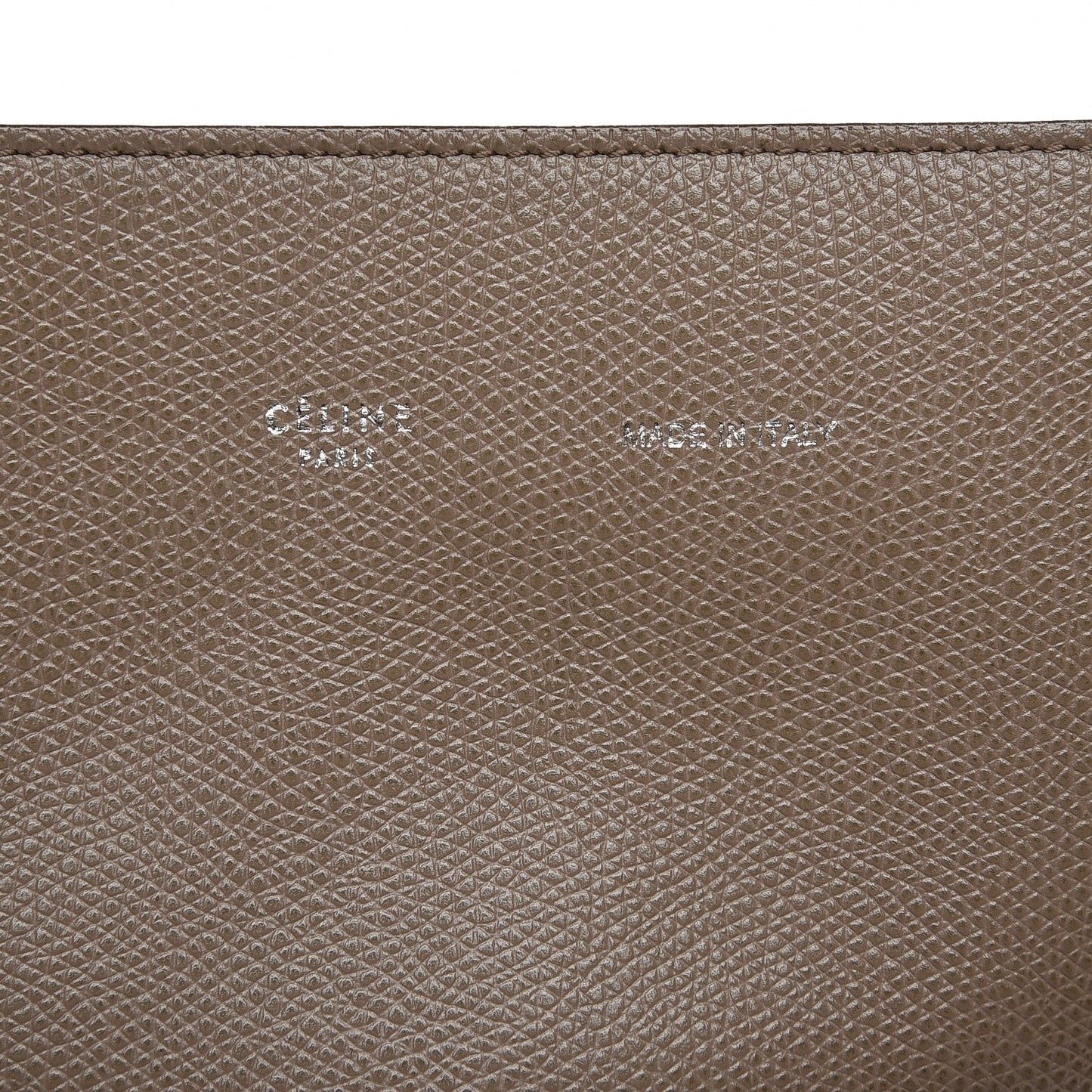 Grained Calfskin Small Horizontal Cabas Phantom Taupe