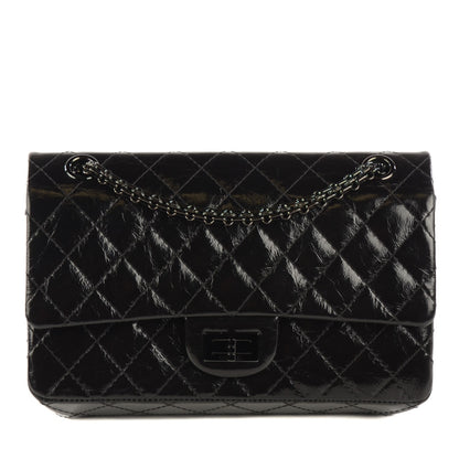 Chanel Glazed Calfskin Quilted 2.55 Reissue 225 Flap Black 1 of 8