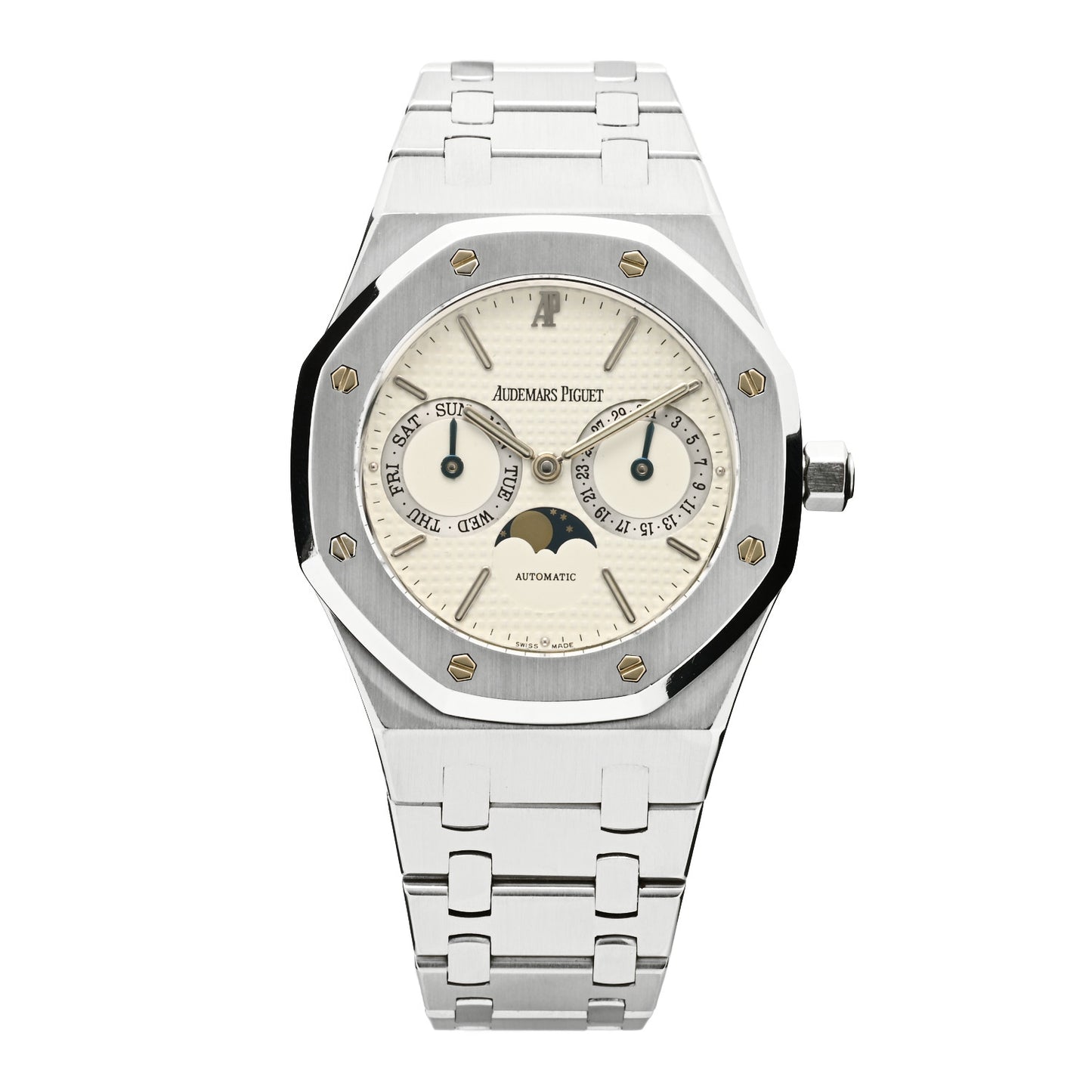 Stainless Steel 36mm Royal Oak Day-Date Moonphase Automatic Watch 25594.ST.OO.0789ST.05