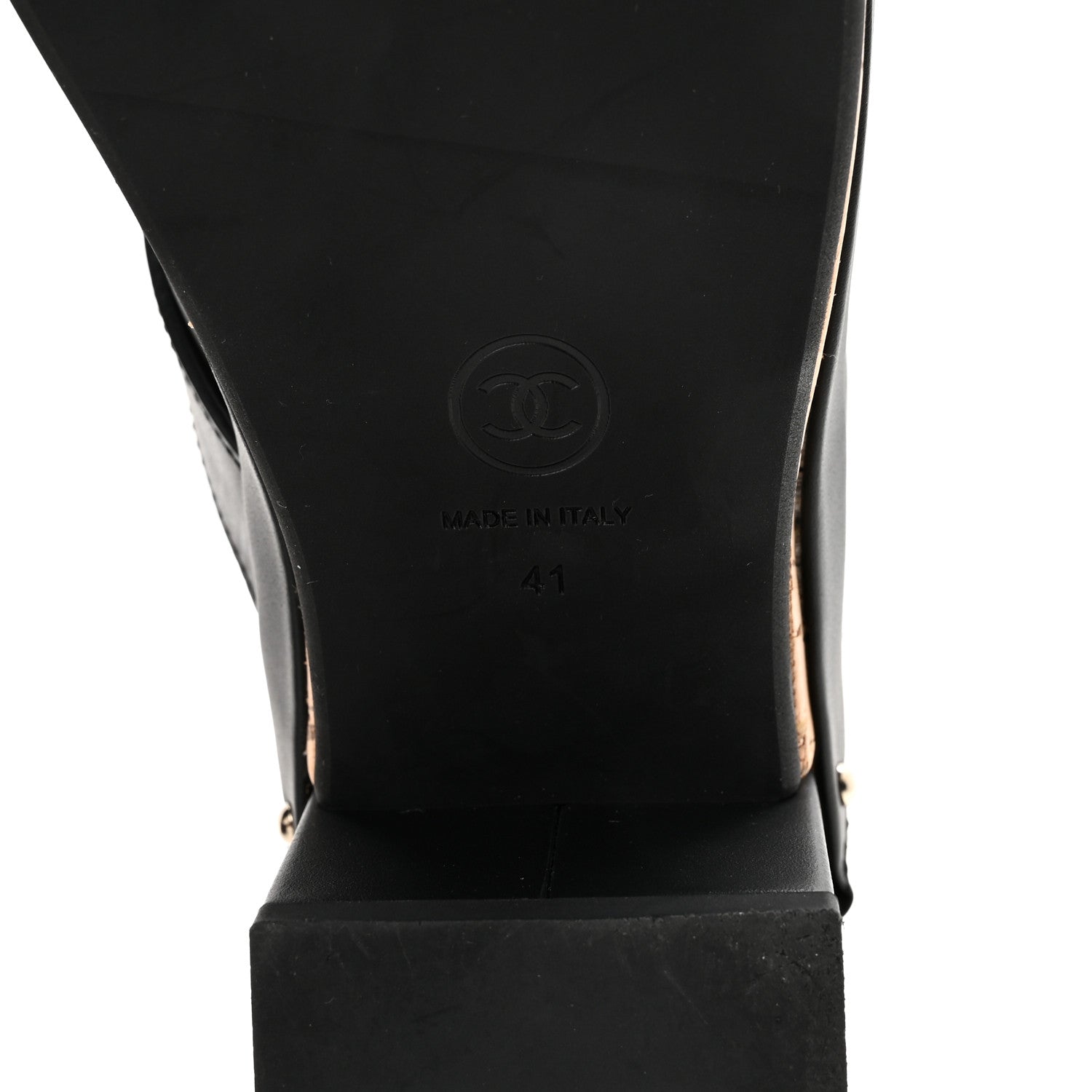 Chanel Calfskin CC Turn Lock Clogs 41 Black 7 of 9