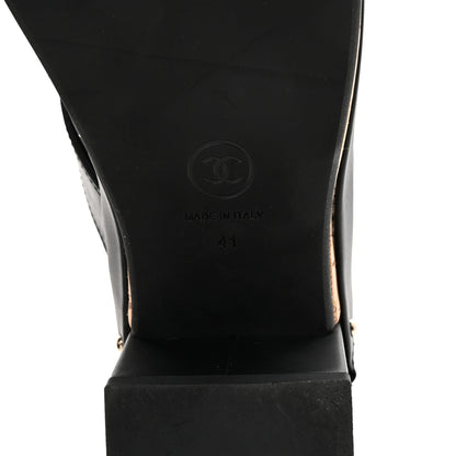 Chanel Calfskin CC Turn Lock Clogs 41 Black 7 of 9