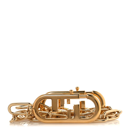 Fendi Metal O'Lock Strap You Gold 1 of 4