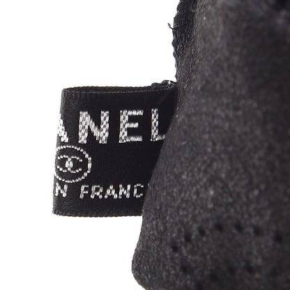 Chanel Lambskin Knit Gloves 8 Black 7 of 8