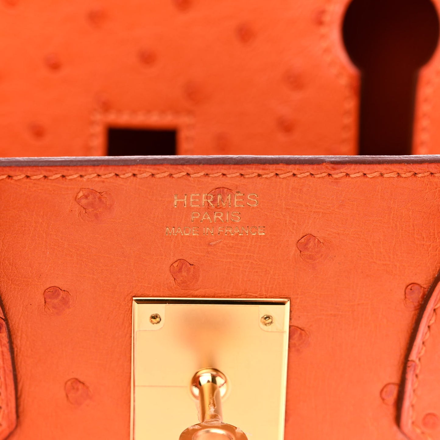 Ostrich Birkin 30 Orange
