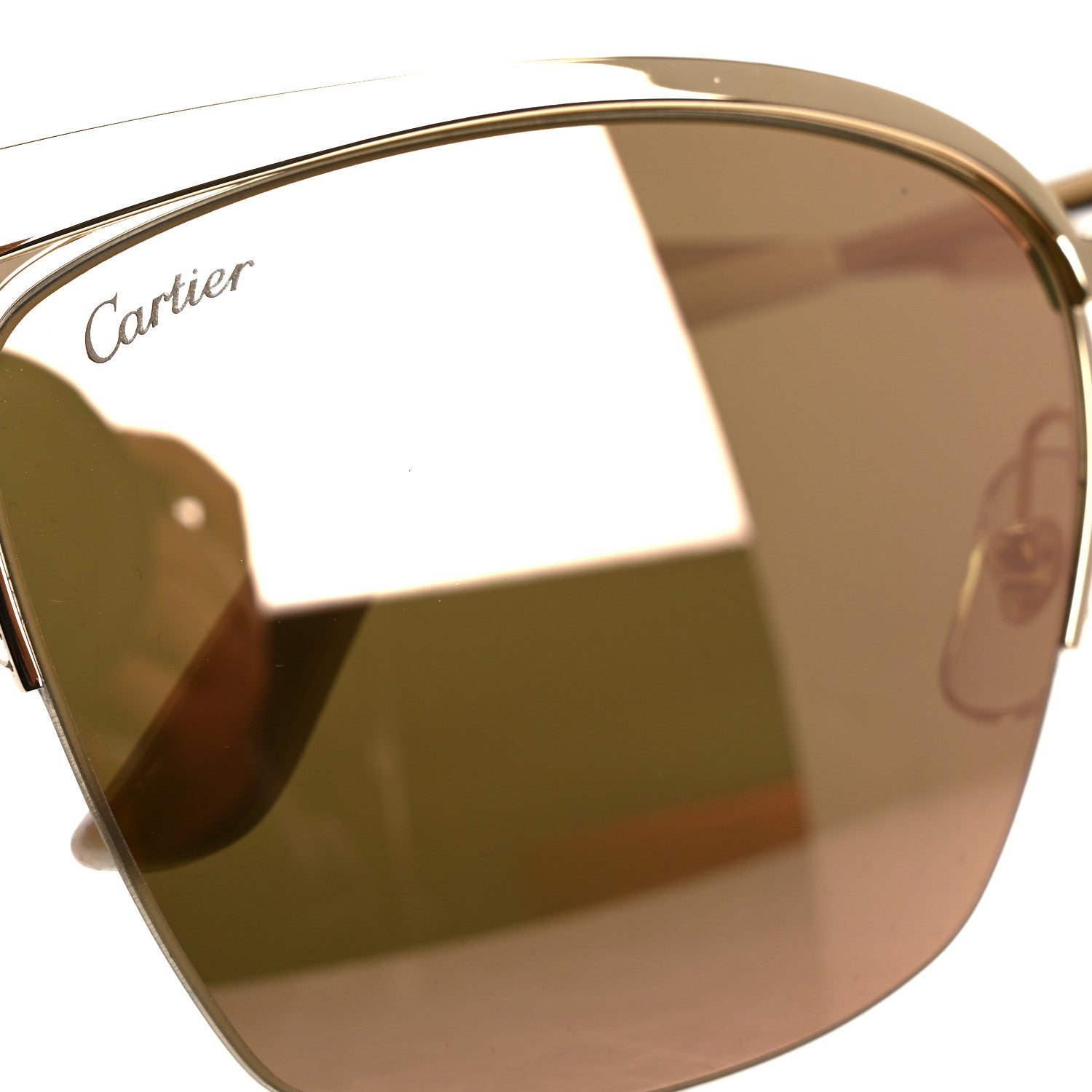 Cartier Panthere de Cartier Sunglasses CT0124S Gold 7 of 9