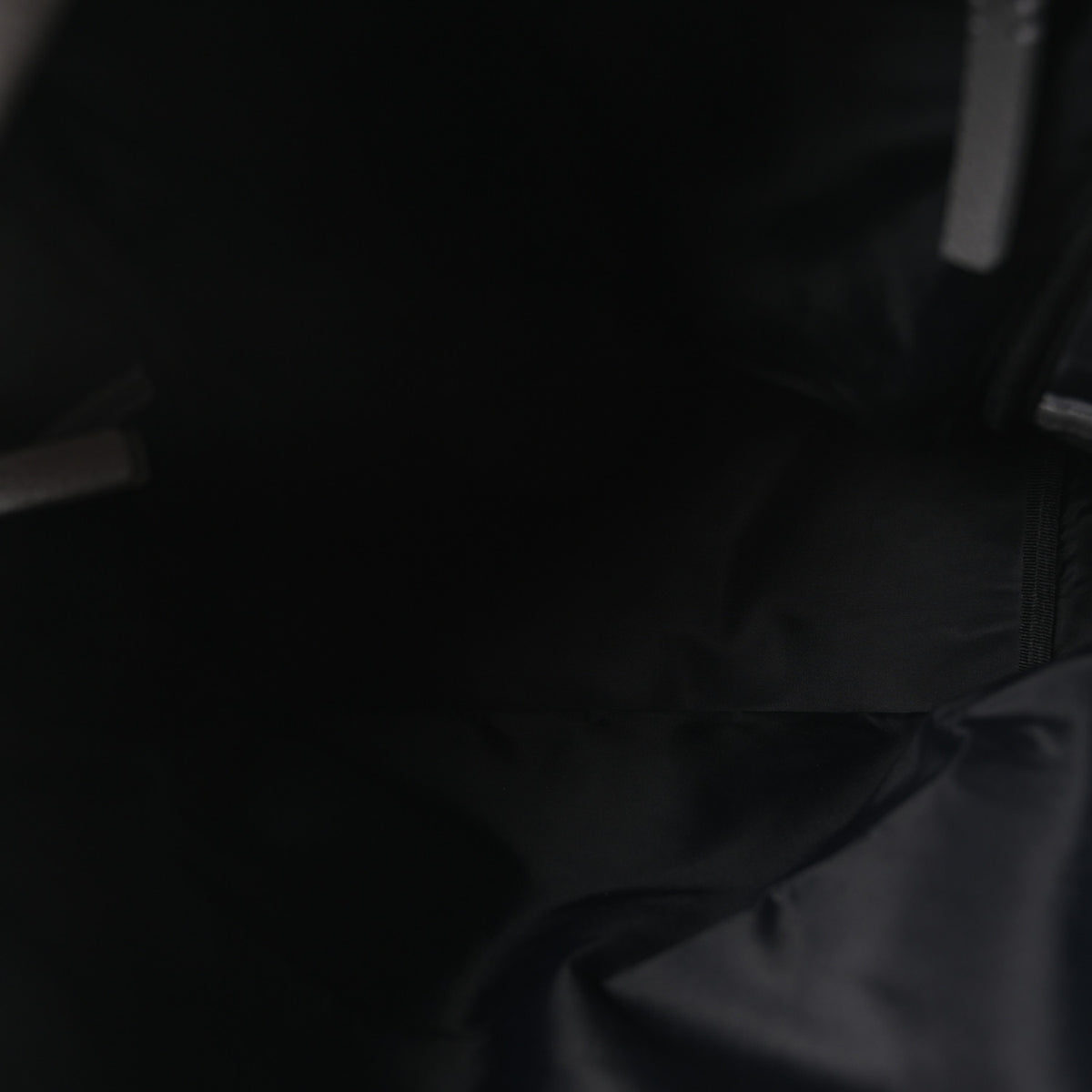 Calfskin Logo Embossed Backpack Charcoal Grey
