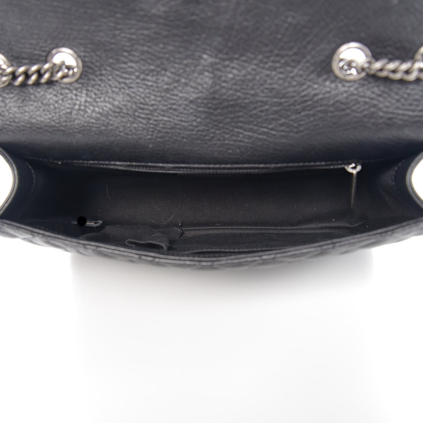 Studded Calfskin Lambskin Paris Dallas Flap Black