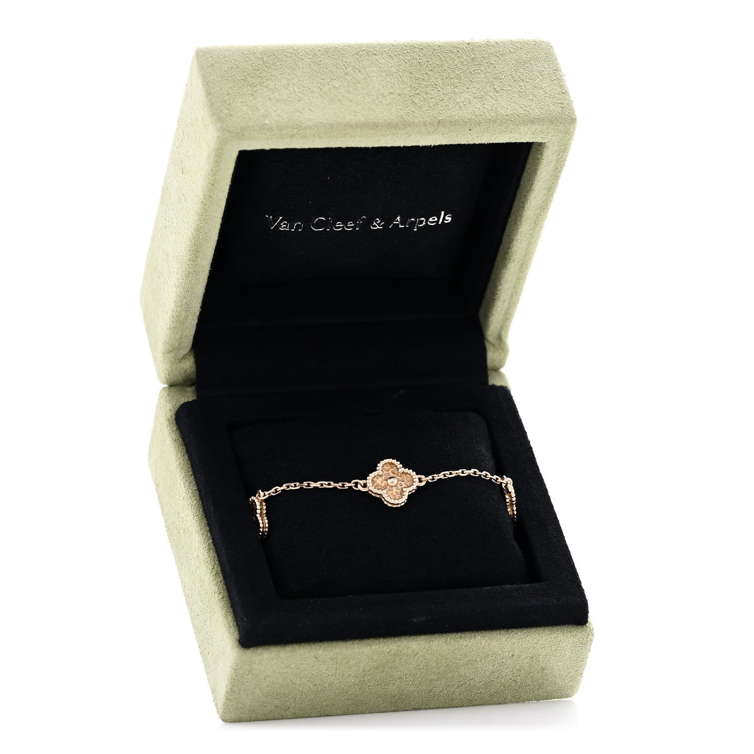 Van Cleef & Arpels 18K Rose Gold 6 Motifs Sweet Alhambra Bracelet 6 of 6