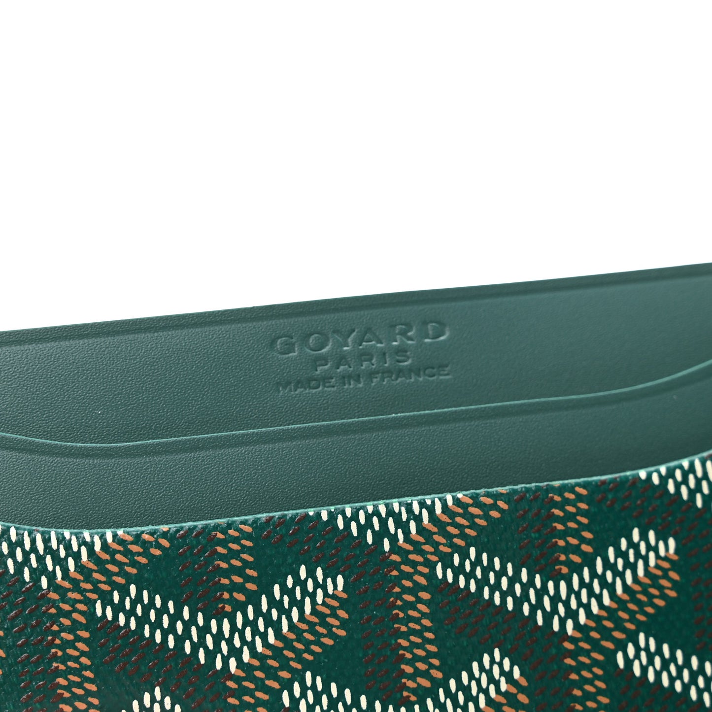 Goyardine Saint Sulpice Card Holder Green