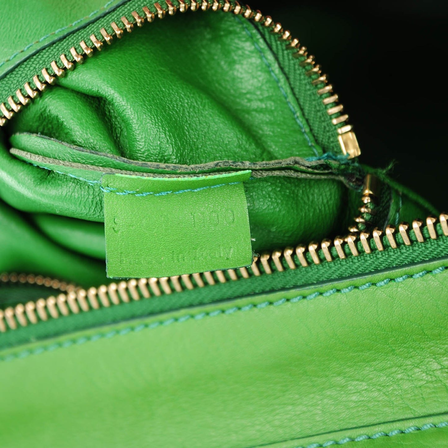 Smooth Calfskin Mini Luggage Green