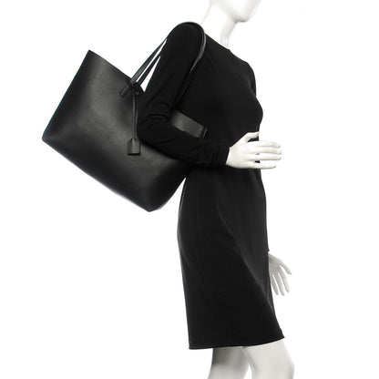 Saint Laurent Calfskin Large Shopping Tote Black 2 of 8