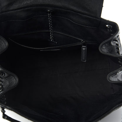 Saint Laurent Vintage Lambskin Chevron Monogram Medium Nolita Black 5 of 10