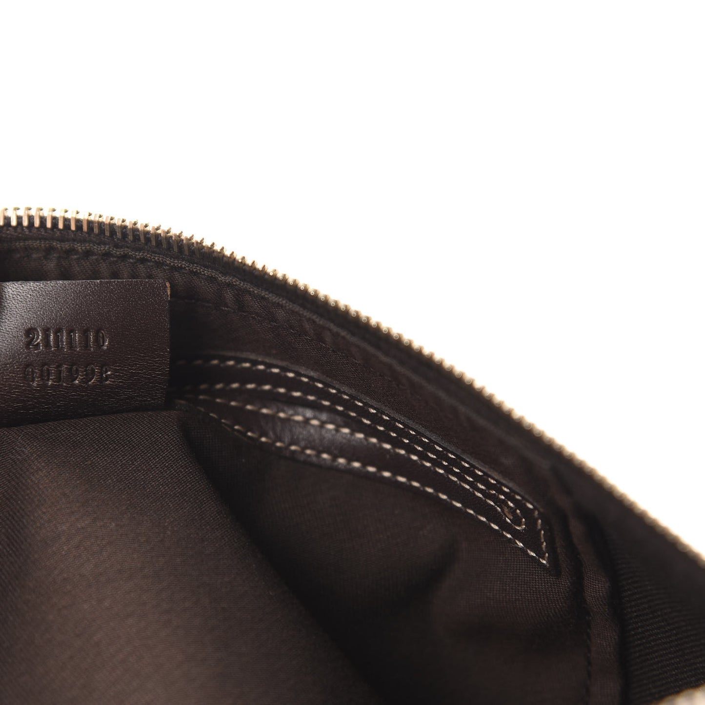 GG Supreme Monogram Belt Bag Dark Brown