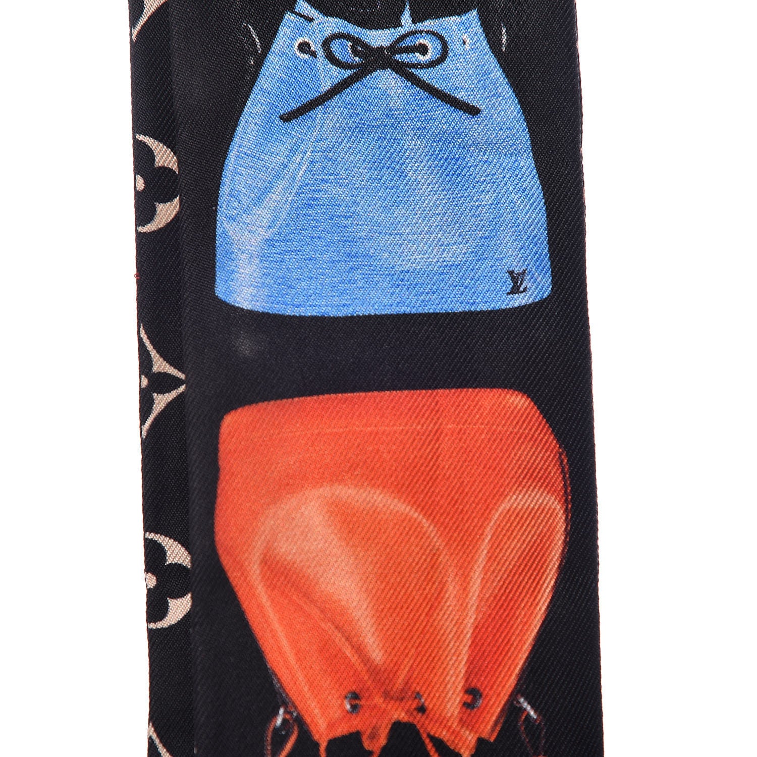 Louis Vuitton Silk Monogram Tribute To Noe BB Bandeau Black 6 of 8