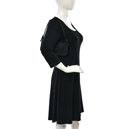 Fendi Zucchino Mini Pochette Black 2 of 8