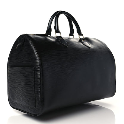 Louis Vuitton Epi Speedy 40 Black 2 of 8