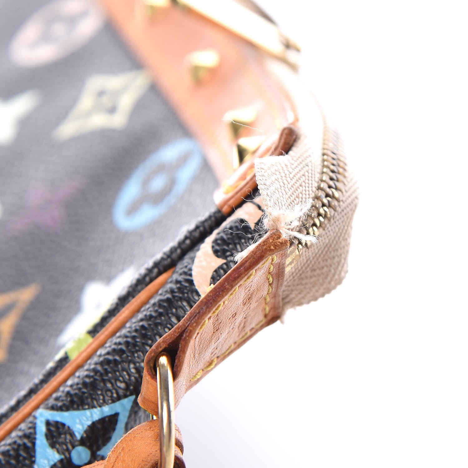 Louis Vuitton Monogram Multicolor Pochette Accessories Black 9 of 10