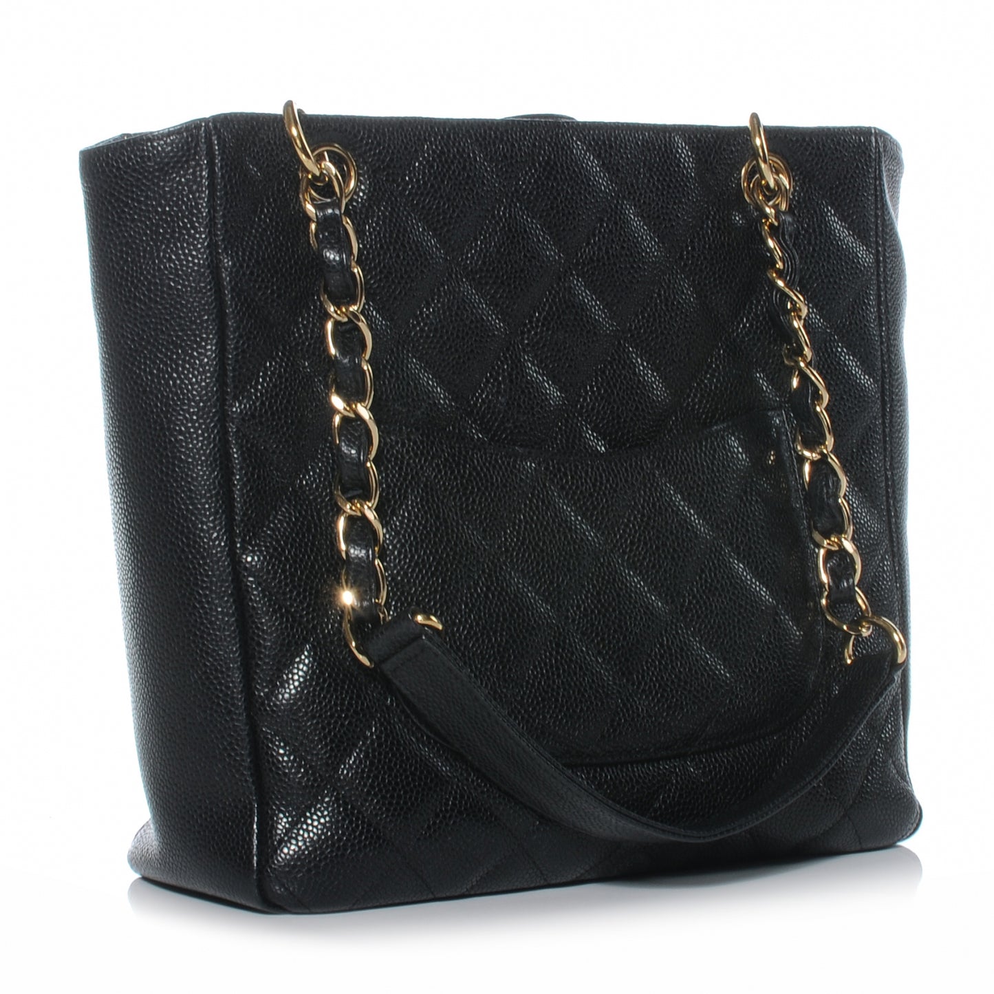 Caviar Petit Shopping Tote PST Black