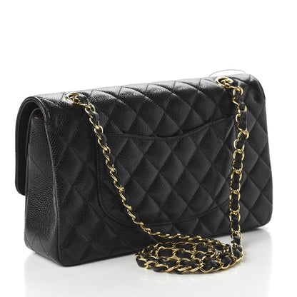 Chanel Caviar Quilted Medium Double Flap Black 3 of 11