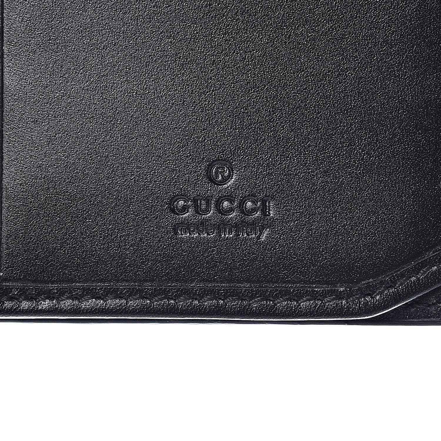 Gucci Guccissima Signature Web New Web Long Wallet Black 6 of 8