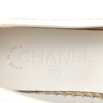 Chanel Calfskin CC Espadrilles 37 Ivory 6 of 8