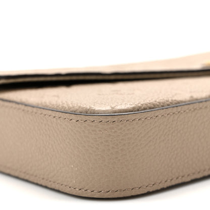 Louis Vuitton Empreinte Pochette Felicie Chain Wallet Tourterelle 9 of 11
