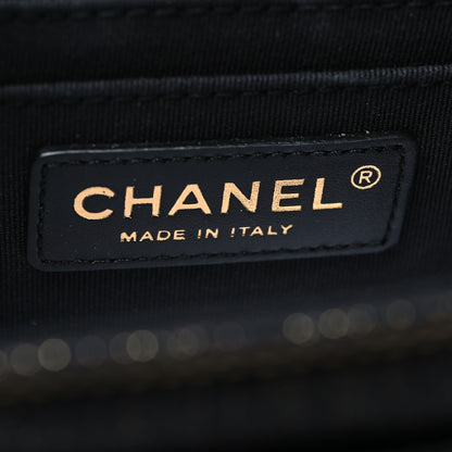 Chanel Denim Quilted Double You Mini Flap Black Golden 6 of 11