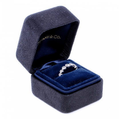 Tiffany Platinum Diamond Jazz Graduated Band Ring 5.5 7 of 7
