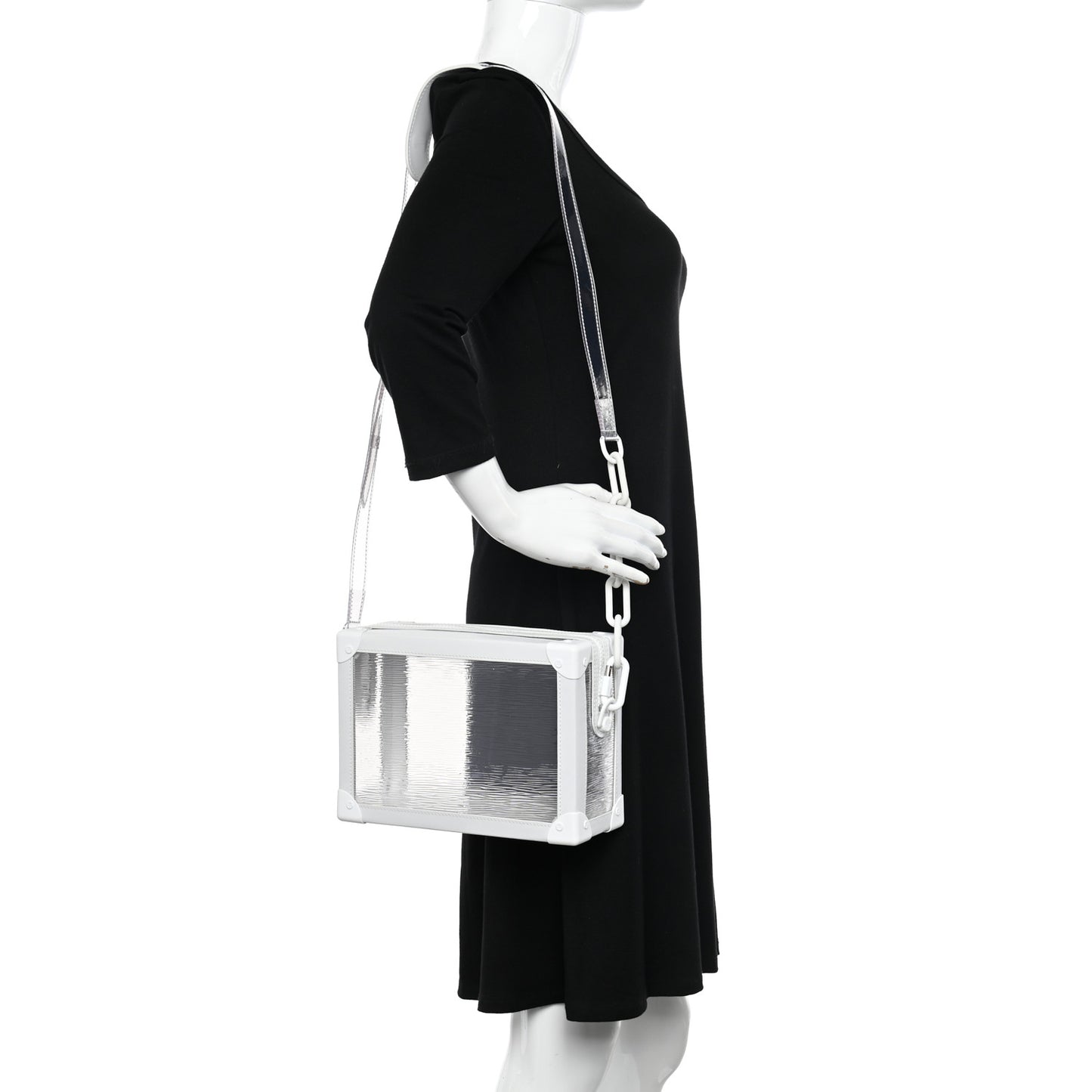 Calfskin PVC Epi Plage Soft Trunk Optic White