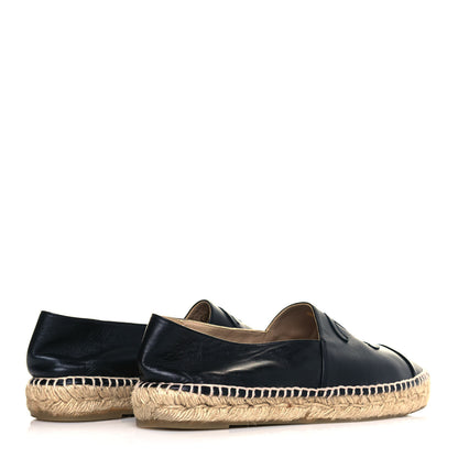 Chanel Lambskin CC Espadrilles 39 Black 4 of 7