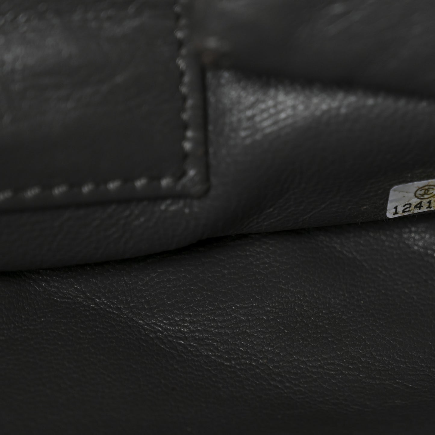 Aged Calfskin Quilted Large Reissue Camera Case Grey