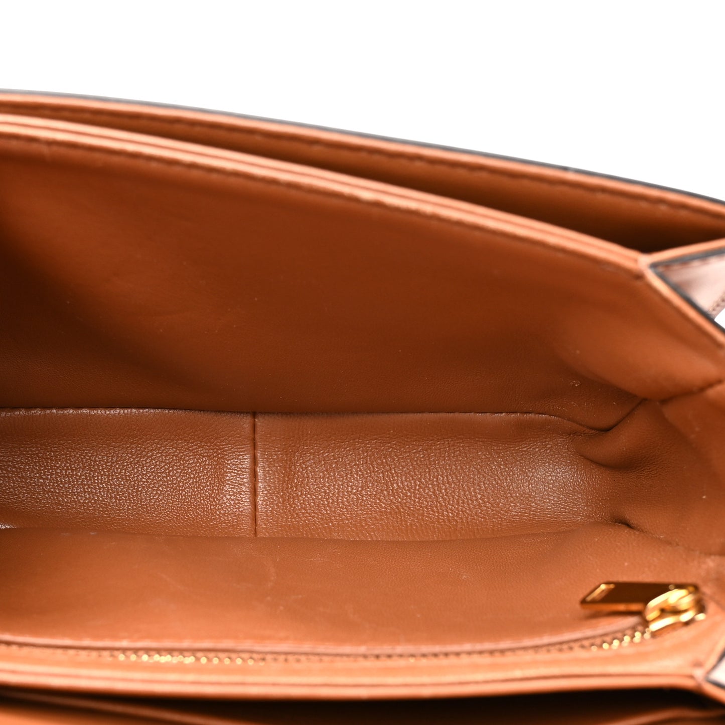 Calfskin Triomphe Canvas Teen Triomphe Bag Tan