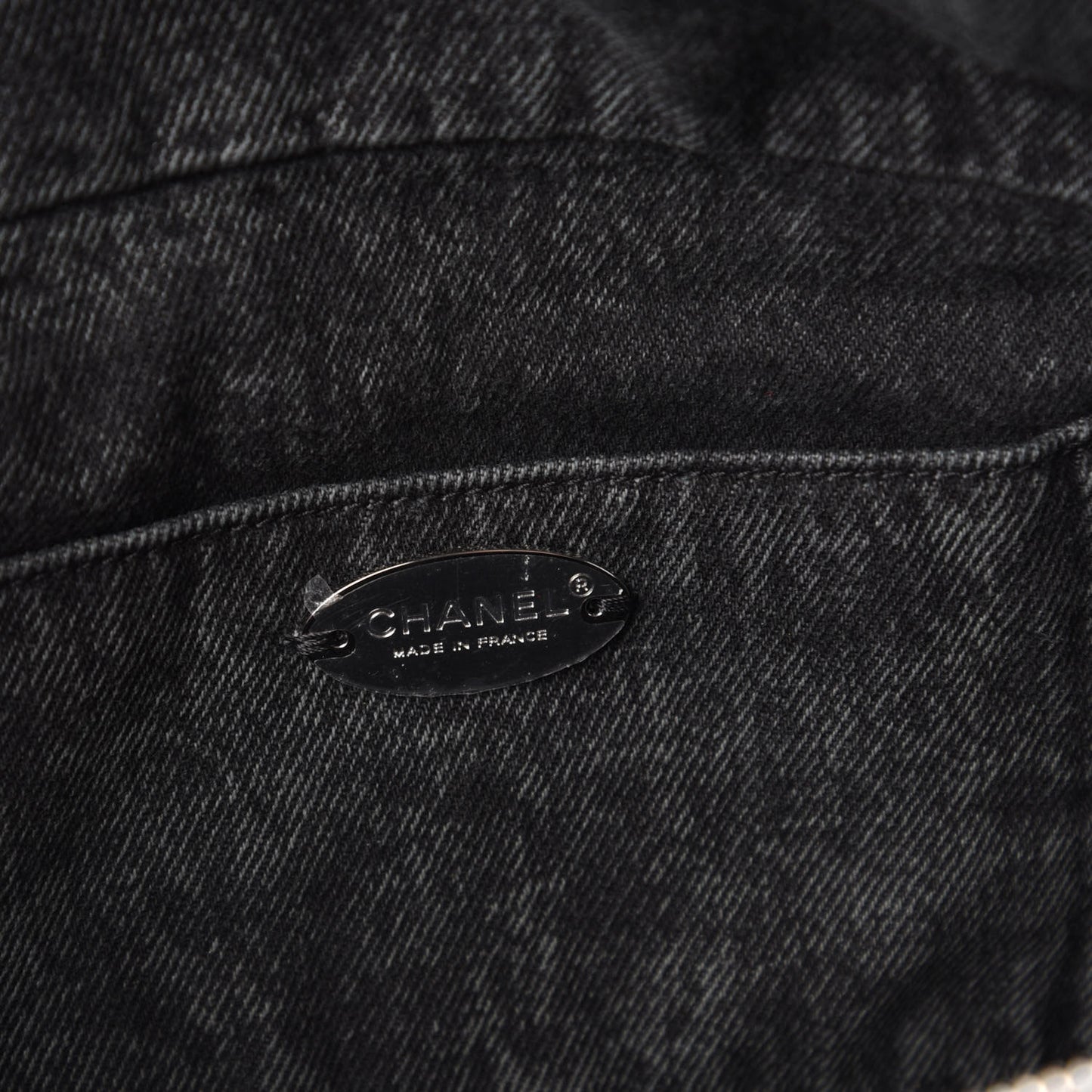 Denim Quilted Denimpression Waist Bag Black Grey