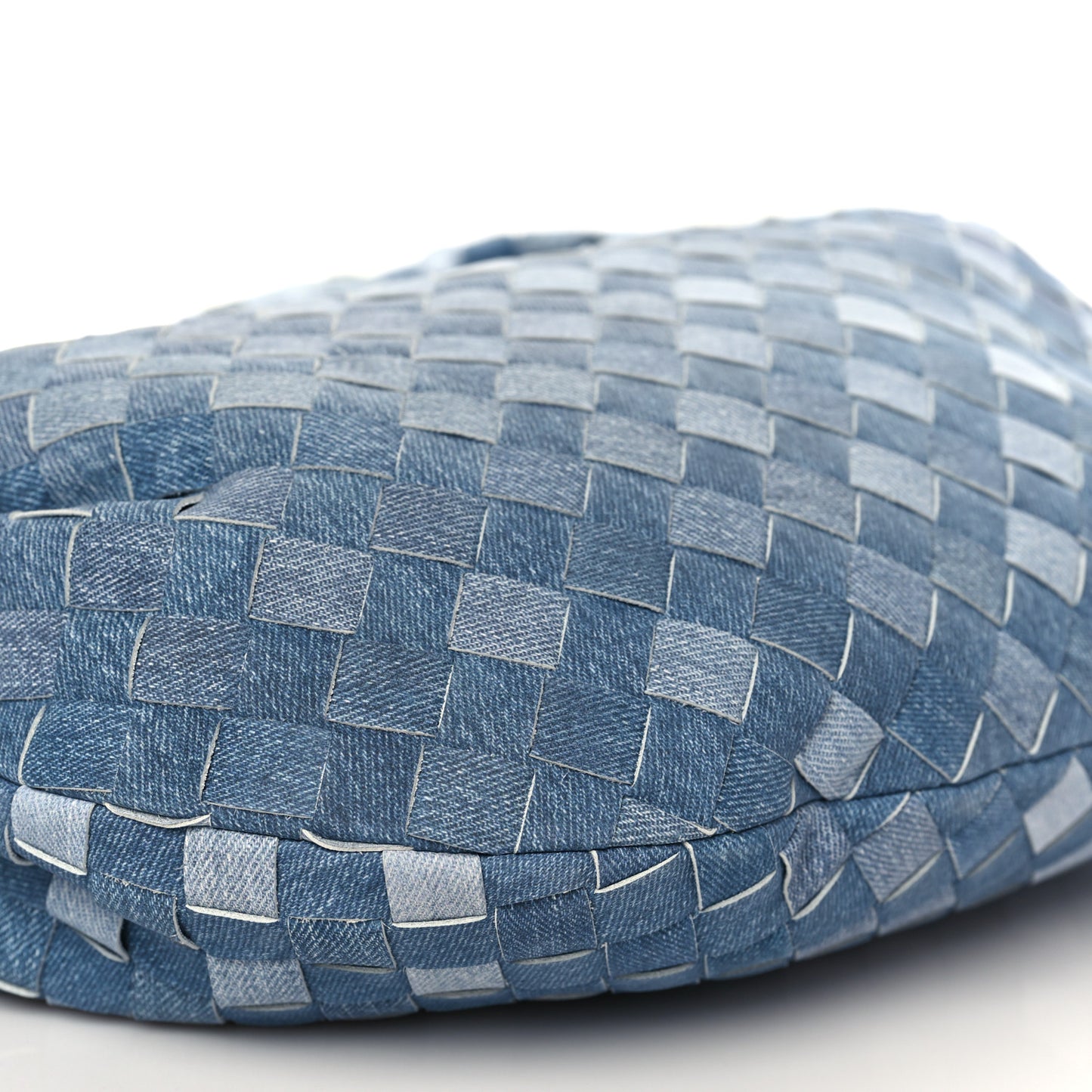 Nappa Denim Effect Intrecciato Teen Jodie Hobo Denim