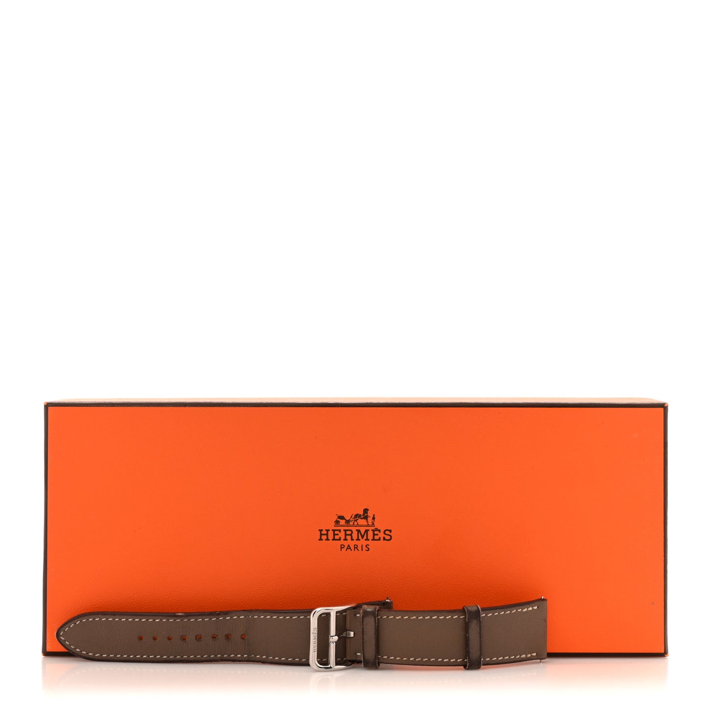 Swift Small Heure H Hour Single Tour Watch Strap SH Etoupe