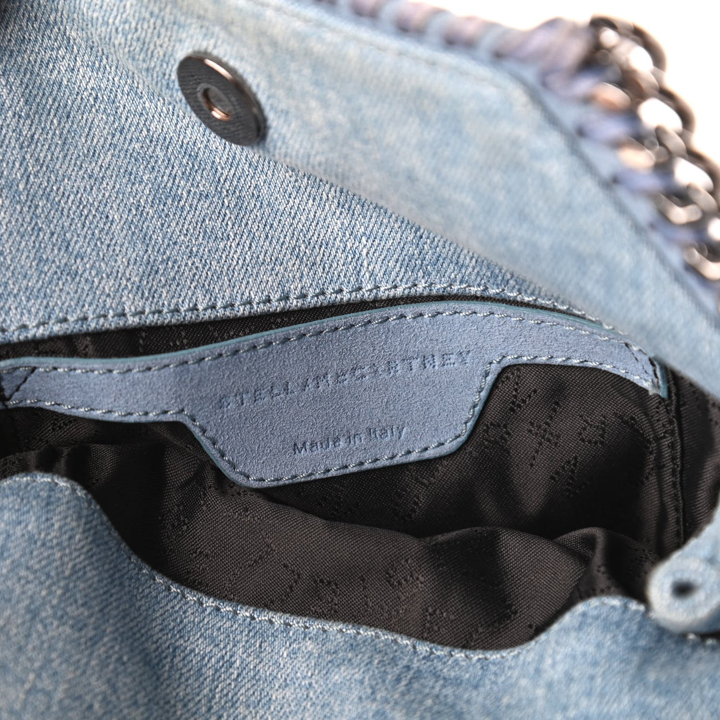 Denim Mini Star Falabella Tote Blue