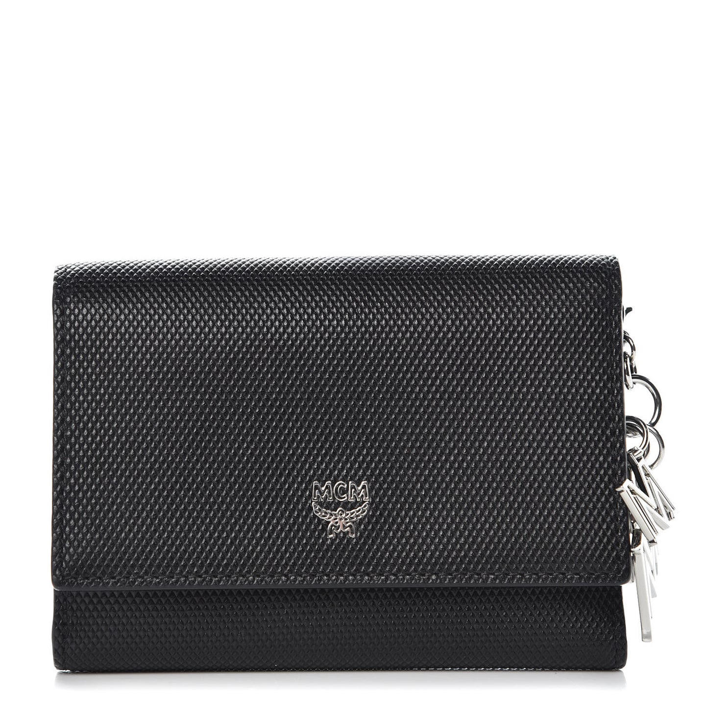 Saffiano Tri-Fold Wallet Black