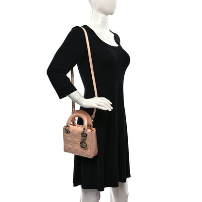 Christian Dior Patent Cannage Mini Lady Dior Pale Pink 2 of 11
